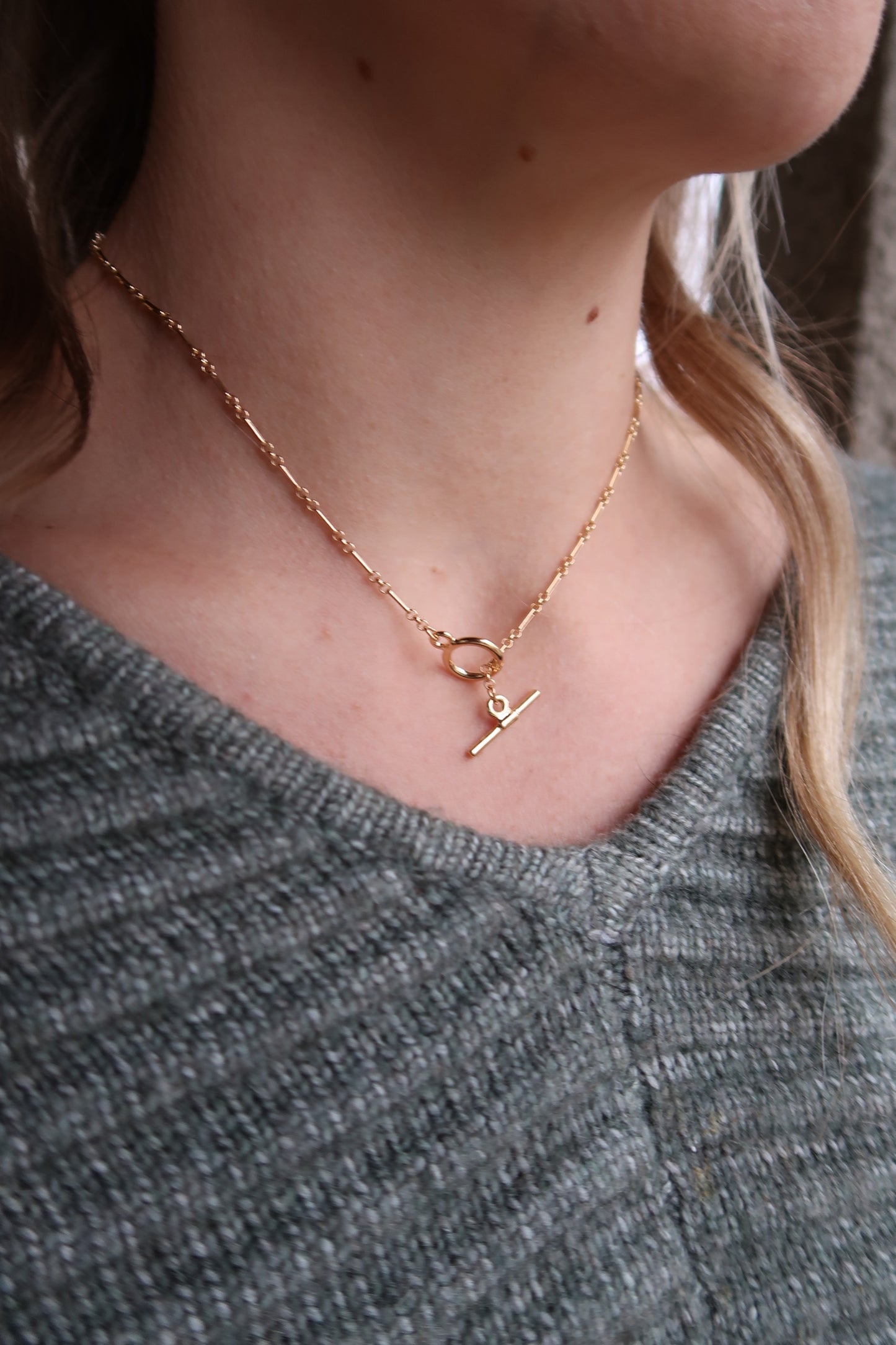 Dainty Toggle Chain Necklace
