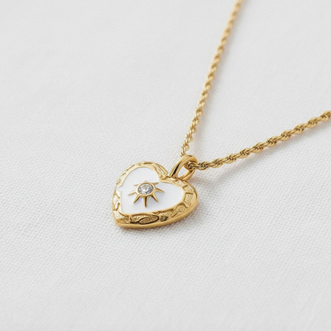 Heart Pendant Necklace with Titanium Steel