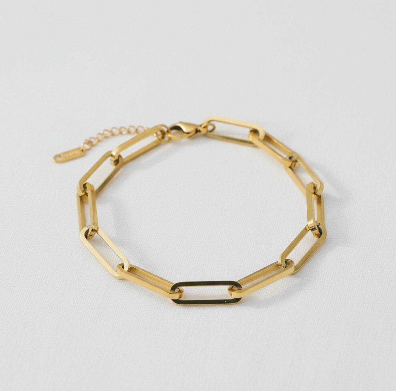 Stainless Steel Geometric Chain Bracelet