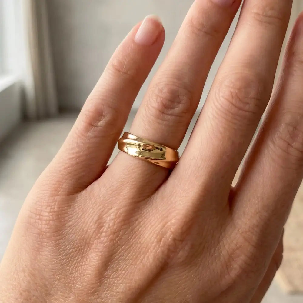 Bold Thick Sculpted Ring