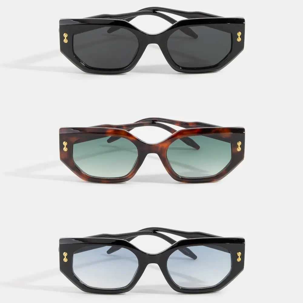 Slim Angular Cat Eye Sunglasses