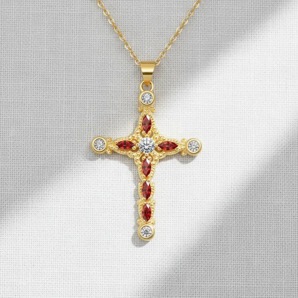 Mini Cross Pendant Necklace