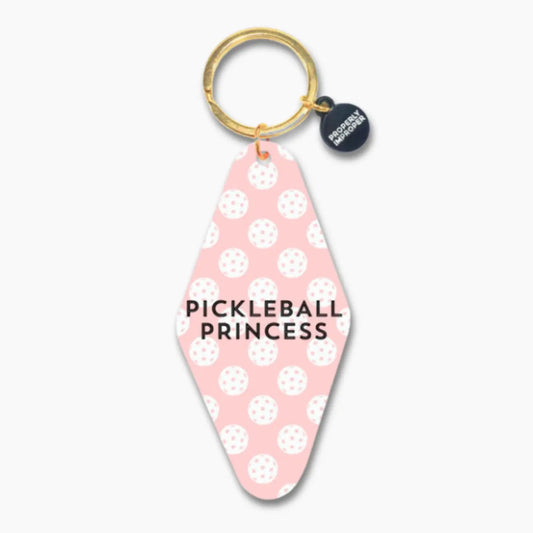 Printed Keychain Pickleball Princess