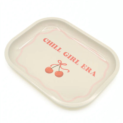 Metal Rolling Tray Chill Girl Era