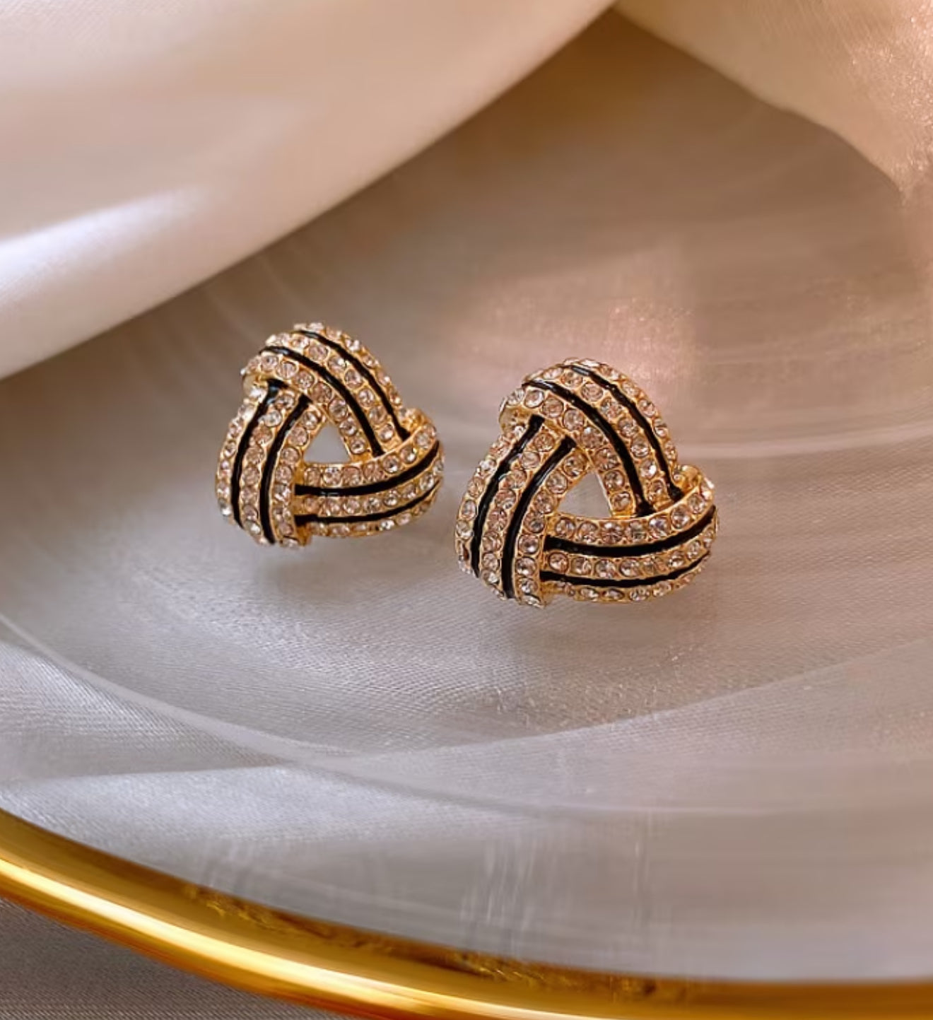 Dazzle Triangle Studs