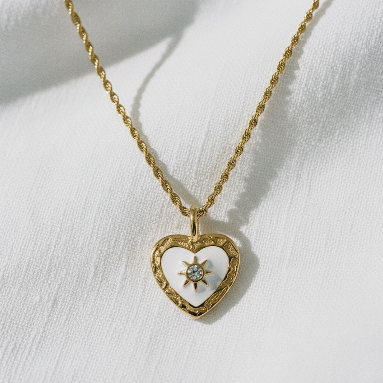 Heart Pendant Necklace with Titanium Steel