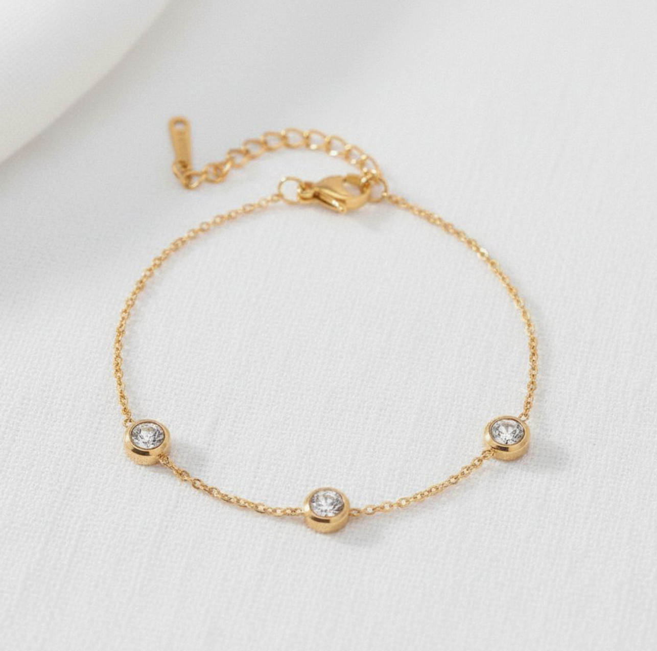 Trendy Circle Bracelet with Dazzling Accents