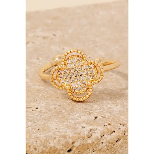 Clover Open Band Ring