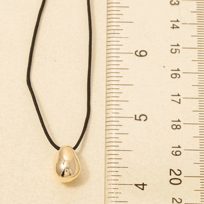 Teardrop Pendant Cord Necklace