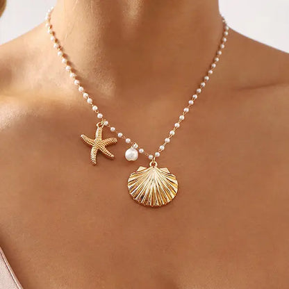 Pearl and Seashell Necklace