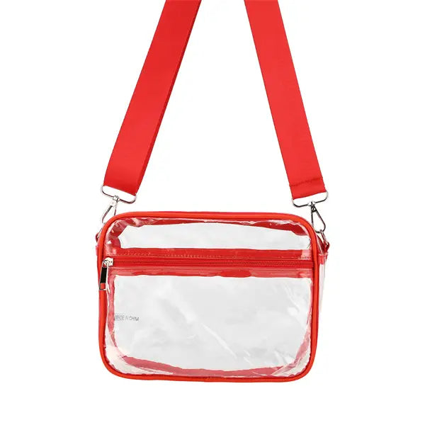 Red Clear Bag
